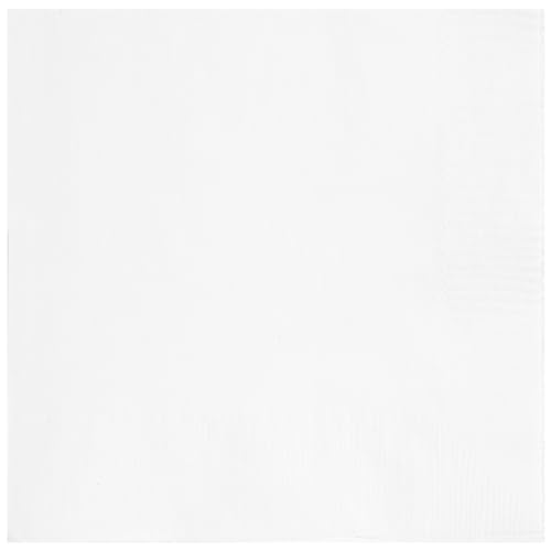 Unique 80151 - Papierservietten – 13 cm – Weiße Farbe – 20 Stück (1 Stück) von Unique
