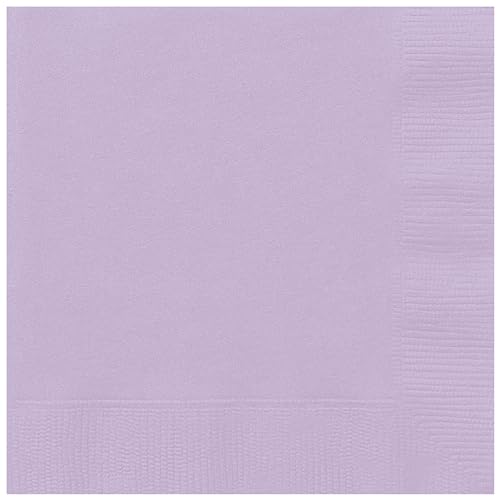 Unique 80241 - Papierservietten – 13 cm – Lavendel Farbe – 20 Stück (1 Stück) von Unique