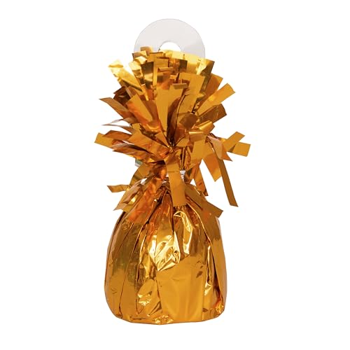 Unique 85643 Folienballon-Gewicht, Orange, 1 Stück von Unique