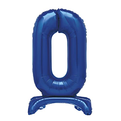 Unique Party 12880 - Riesen Stehen Nummer 0 Ballon - 76 cm - Blau Unique Party 12880 - Riesen Stehen Nummer 0 Ballon - 76 cm - Blau von Unique