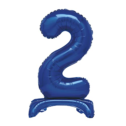 Unique Party 12882 - Riesen Stehen Nummer 2 Ballon - 76 cm - Blau Unique Party 12882 - Riesen Stehen Nummer 2 Ballon - 76 cm - Blau von Unique