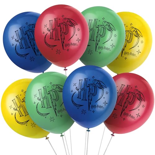 Unique Party 23585-Latexballons-30 cm-Harry Potter Party-8er Pack, Multicolour von Unique