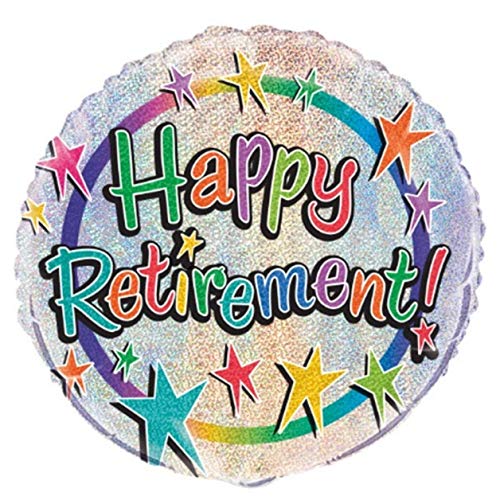 Unique Party Supplies 55543 Prismatischer Folien-Luftballon Ruhestand - 45 cm - "Happy Retirement" Unique Party Supplies 55543 Prismatischer Folien-Luftballon Ruhestand - 45 cm - "Happy Retirement" von Unique