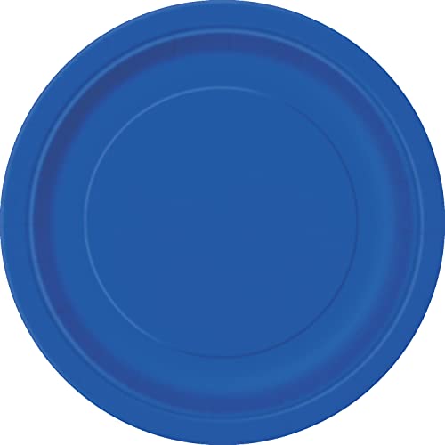 Unique Umweltfreundliche Pappteller - 18 cm - Königsblau Farbe - Packung mit 8 Stück Unique Umweltfreundliche Pappteller - 18 cm - Königsblau Farbe - Packung mit 8 Stück von Unique