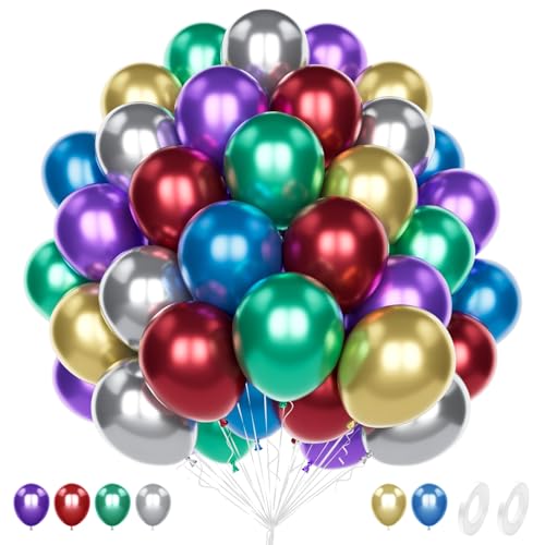 Luftballons Bunte Metallice, 60 Stück 12 Zoll Regenbogen Ballons für Frauen Männer Geburtstag Karneval Babyparty Brautdusche Jahrestag Verlobung Hochzeit Abschluss Party Dekoration Luftballons Bunte Metallice, 60 Stück 12 Zoll Regenbogen Ballons für Frauen Männer Geburtstag Karneval Babyparty Brautdusche Jahrestag Verlobung Hochzeit Abschluss Party Dekoration von Unisun