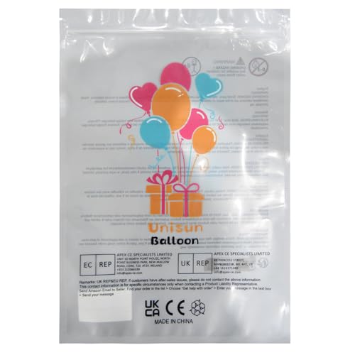 Unisun 60Pcs Regenbogen Luftballons, 12 Zoll Bunt Mehrfarbig sortierte Farbe Helium Latex Ballon Pack mit 2Pcs Band für Geburtstag Hochzeit Jahrestag Kinder Baby Shower Party Dekoration von Unisun