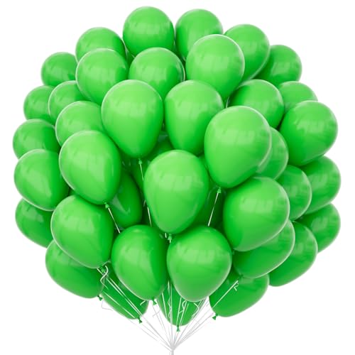 Unisun Grün Luftballons 100Pcs, 12 Zoll Matt Grüne Latex Ballons Pack für Grüne Thema Ballon Bogen Kit Geburtstag Hochzeit Baby Shower Karneval Veranstaltungen Party Dekorationen von Unisun