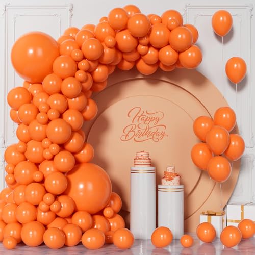 Visun Orange Luftballons, 130 Stück Orangefarben Ballon Girlanden Bogen Set, 5/9/10/12/18 Zoll Orange Ballon Für Frauen Und Mädchen Hochzeit Geburtstag Party Babyparty Halloween Jahrestag Valentinstag Visun Orange Luftballons, 130 Stück Orangefarben Ballon Girlanden Bogen Set, 5/9/10/12/18 Zoll Orange Ballon Für Frauen Und Mädchen Hochzeit Geburtstag Party Babyparty Halloween Jahrestag Valentinstag von Unisun