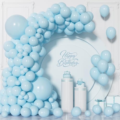 Visun Pastell Blau Luftballons, 130 Stück Macaron Blau Ballon Girlanden Bogen Set, 5/9/10/12/18 Zoll Baby Blau Ballon Für Frauen Jungen Geburtstag Hochzeit Geburtstag Baby Party Jahrestag Braut Deko Visun Pastell Blau Luftballons, 130 Stück Macaron Blau Ballon Girlanden Bogen Set, 5/9/10/12/18 Zoll Baby Blau Ballon Für Frauen Jungen Geburtstag Hochzeit Geburtstag Baby Party Jahrestag Braut Deko von Unisun