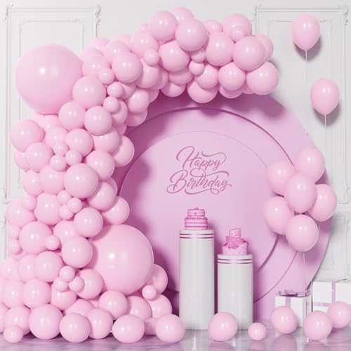 Visun Pastell Rosa Luftballons, 130 Stück Macaron Pink Ballon Girlanden Bogen Set, 5/9/10/12/18 Zoll Baby Rosa Ballon Für Frauen Mädchen Geburtstag Hochzeit Geburtstag Babyparty Jahrestag Braut Deko Visun Pastell Rosa Luftballons, 130 Stück Macaron Pink Ballon Girlanden Bogen Set, 5/9/10/12/18 Zoll Baby Rosa Ballon Für Frauen Mädchen Geburtstag Hochzeit Geburtstag Babyparty Jahrestag Braut Deko von Unisun