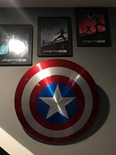 United Decor Mittelalterliche Rüstung Captain America Schild Replik Metall Prop 75th Anniversary Avengers, Rot, 55.9 x 6 x 55.9 centimeters von United Decor