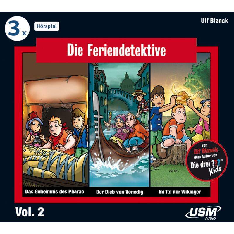 Die Feriendetektive 3-er Hörbox 2.Box.2,3 Audio-CDs von United Soft Media (USM)