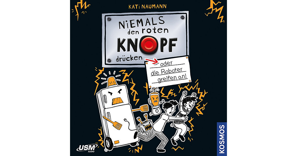 Hörbuch Niemals den roten Knopf drücken 2 - oder die Roboter greifen an, Audio-CD Hörbuch Hörbuch Niemals den roten Knopf drücken 2 - oder die Roboter greifen an, Audio-CD Hörbuch von United Soft Media
