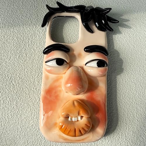 Lustige hässliche 3D Handgemachte Ton-Telefonhülle - Goofy Face Phone Case - Custom für alle Telefonmodelle - Einzigartiges Geschenk für Teenager-Mädchen, Jungen, Freunde - Geburtstag, Gag, Halloween Lustige hässliche 3D Handgemachte Ton-Telefonhülle - Goofy Face Phone Case - Custom für alle Telefonmodelle - Einzigartiges Geschenk für Teenager-Mädchen, Jungen, Freunde - Geburtstag, Gag, Halloween von Unitvbba