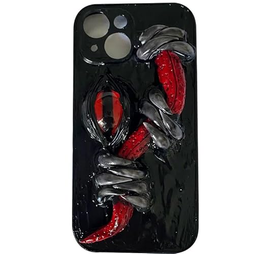 Unitvbba Custom Handmade Horror Eye Tongue Phone Case - 3D Gothic Art Case, Dark Aesthetic Monster Design, Custom Creepy Case for Horror Fans, Alt Girls, and Cosplay Accessories Black Unitvbba Custom Handmade Horror Eye Tongue Phone Case - 3D Gothic Art Case, Dark Aesthetic Monster Design, Custom Creepy Case for Horror Fans, Alt Girls, and Cosplay Accessories Black von Unitvbba