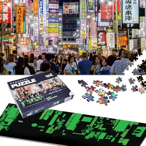 Universal Castle Im Dunkeln Leuchten 750 Teile Jigsaw Puzzle für Erwachsene Landschaft Panorama Foto Landschaft Klassische ab 14 Puzzle Spielzeug (Shinjuku, Tokyo Japan) von Universal Castle