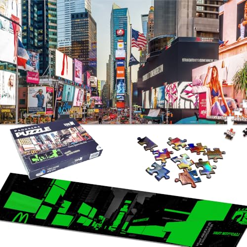 Universal Castle Glow in The Dark Puzzle 750 Teile Fotopuzzle Welt Wahrzeichen Landschaft Erwachsene und Kinder ab 14 Jahren Puzzle Spielzeug (Times Square, New York) von Universal Castle