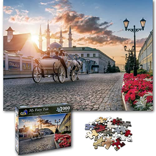 Universal Castle Europa Fotopuzzle - My Fairy Tale - Puzzle 1000 Teile Geduldsspiel für Erwachsene und Kinder Impossible Klassische Puzzles Geschenk von Universal Castle