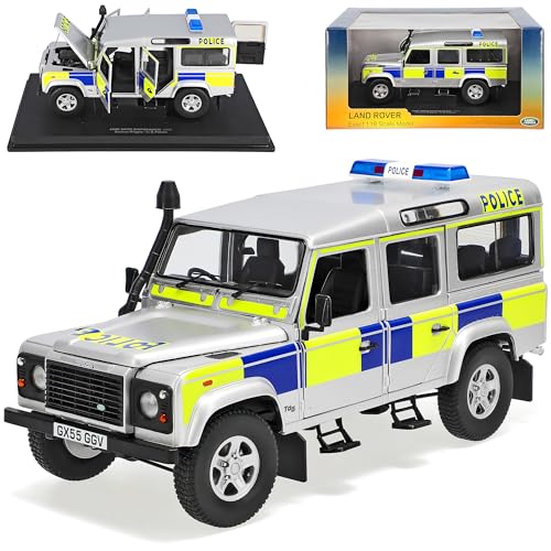 Universal Hobbies Land R*o*v*e*r Defender 110 Silber Police Polizei UK 5 Türer 1/18 Modell Auto Universal Hobbies Land R*o*v*e*r Defender 110 Silber Police Polizei UK 5 Türer 1/18 Modell Auto von Universal Hobbies