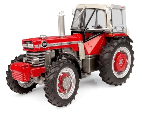 Universal Hobbies Miniatur-Traktor Massey Ferguson 1080 mit Peko-Kabine – Maßstab 1:32 von Universal Hobbies