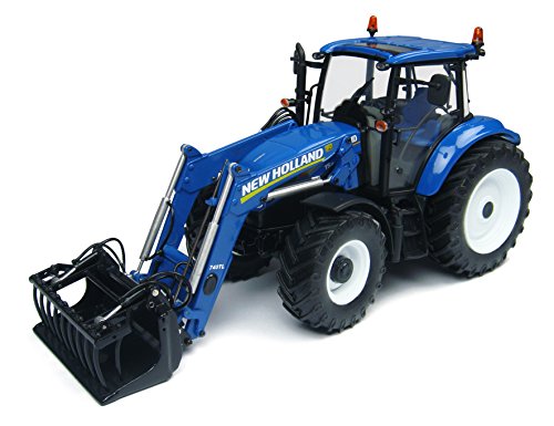 Universal Hobbies – uh4274 – Traktor – New Holland t5.115 mit vordere Fahrradgabel – Echelle 1/32 – Blau von Universal Hobbies