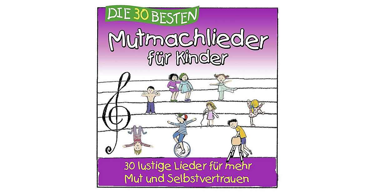 CD Die 30 besten Mutmachlieder Kinder Hörbuch Kinder CD Die 30 besten Mutmachlieder Kinder Hörbuch Kinder von Universal