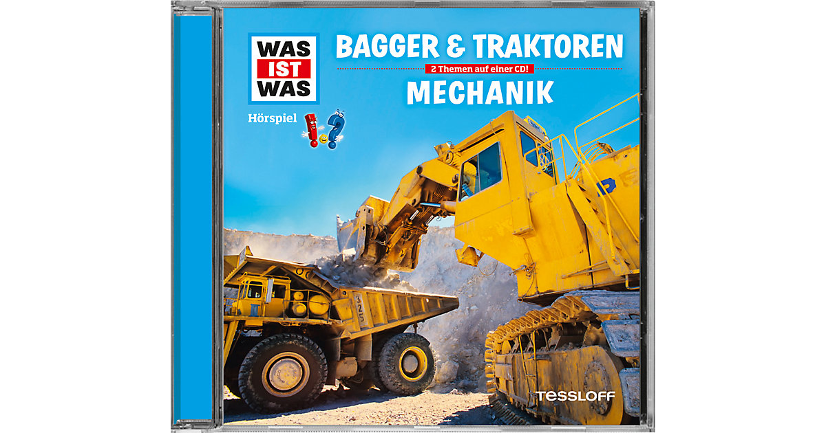 CD Was ist Was 46 - Bagger und Traktoren /Mechanik Hörbuch von Tessloff Verlag