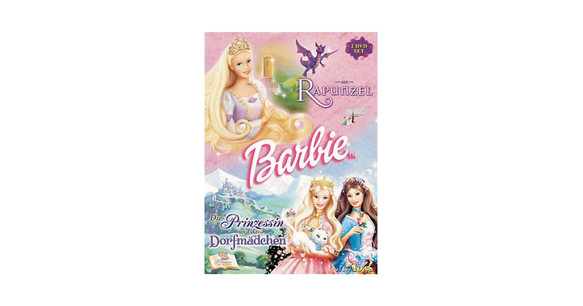 DVD Barbie-Märchen Box: Rapunzel / Die Prinzessin und das Dorfmädchen Hörbuch von Universal