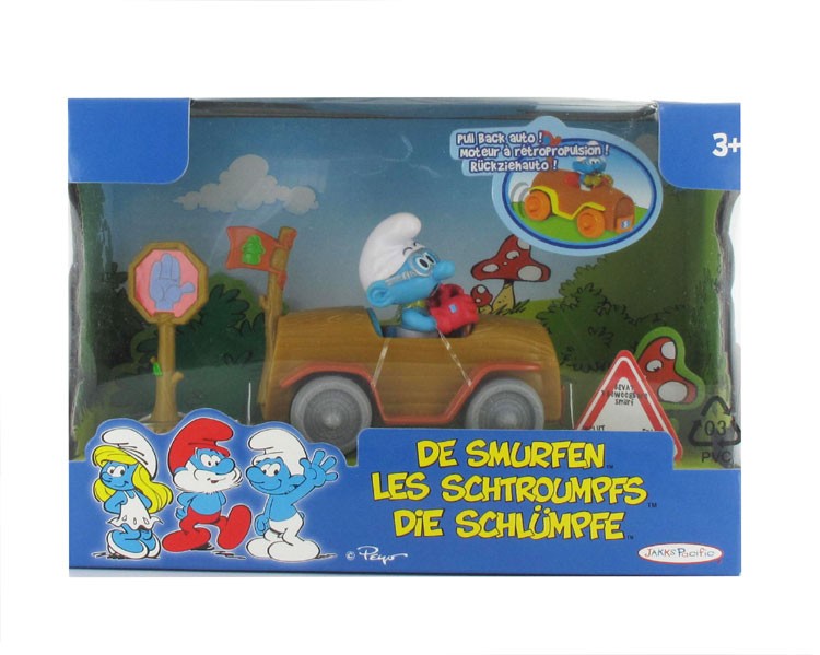 Schlumpffigur mit Fahrzeug Schlumpf Schlumpffigur mit Fahrzeug Schlumpf von Universaltrends