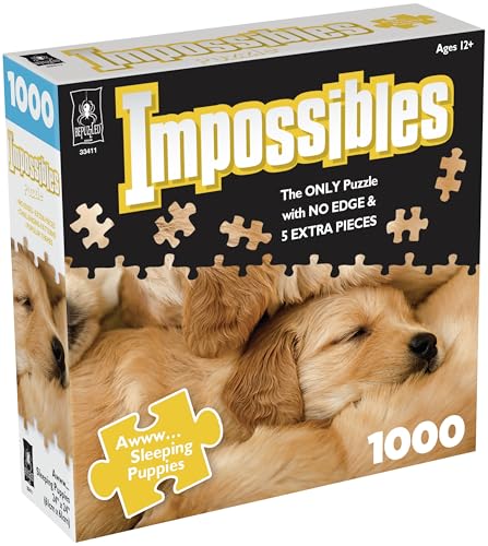 Bepuzzled Impossibles Sleeping Puppies Jigsaw Puzzle (1000 Pieces) von Bepuzzled