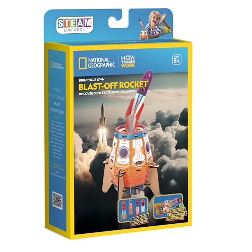 National Geographic Bauen Sie Ihre eigene Blast Off Rakete Lernset von University Games