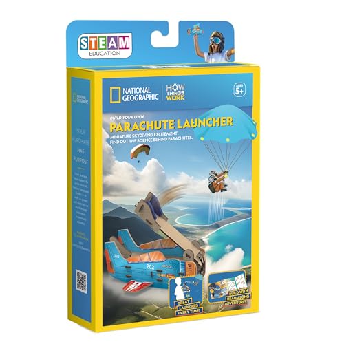 National Geographic Lernset zum Selberbauen von Fallschirmwerfern von University Games