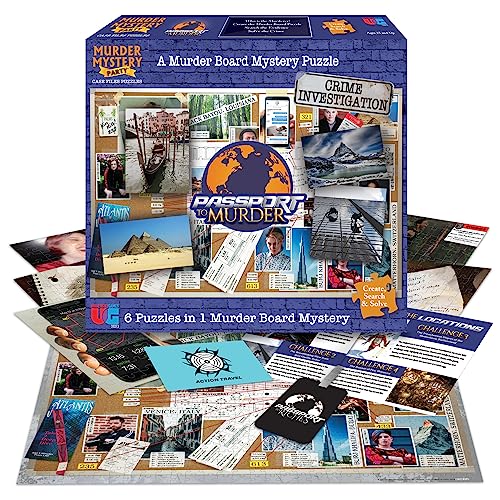 University Games 33273 Murder Mystery Partyspiel Puzzle Reisepass, One Size von Murder Mystery Party