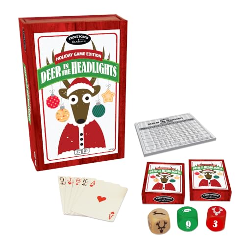 University Games Front Porch Classics, Deer in The Faros, Feiertags-Spiel-Edition, Karten- und Würfelspiel, für 2 oder mehr Spieler ab 8 Jahren University Games Front Porch Classics, Deer in The Faros, Feiertags-Spiel-Edition, Karten- und Würfelspiel, für 2 oder mehr Spieler ab 8 Jahren von University Games