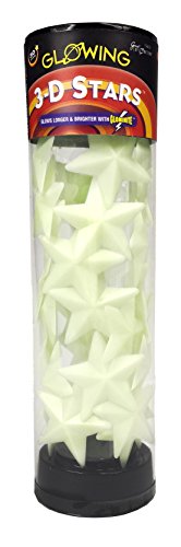 University Games - Glow in The Dark sterren: 3D Stars Tube (29106) von University Games