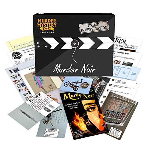 University Games Murder Mystery Party Case Files: Murder Noir für 1 oder mehr Spieler ab 14 Jahren von University Games
