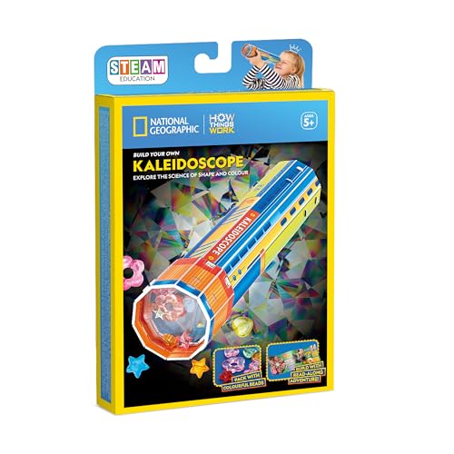University Games National Geographic Bauen Sie Ihr eigenes Kaleidoskop, STEAM Education Science Spielzeug, ab 5 Jahren von University Games