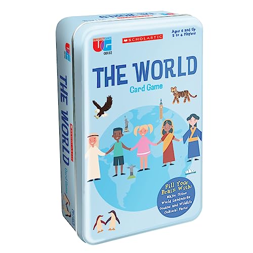 University Games Scholastic The World Travel Kartenspiel, perfekt für den Sommer Lernen für Kinder, Lernen Sie mehr über die Welt, für 2 oder mehr Spieler ab 6 Jahren University Games Scholastic The World Travel Kartenspiel, perfekt für den Sommer Lernen für Kinder, Lernen Sie mehr über die Welt, für 2 oder mehr Spieler ab 6 Jahren von University Games