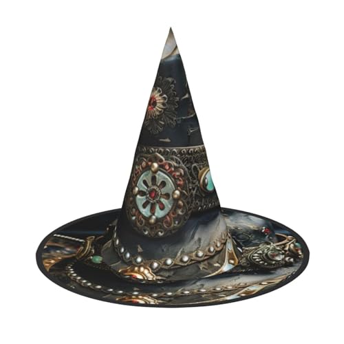 American West Rodeo Hut Print Halloween Hexenhut Unisex für Partys Weihnachten Partys Karneval und Cosplay American West Rodeo Hut Print Halloween Hexenhut Unisex für Partys Weihnachten Partys Karneval und Cosplay von Unkhtt