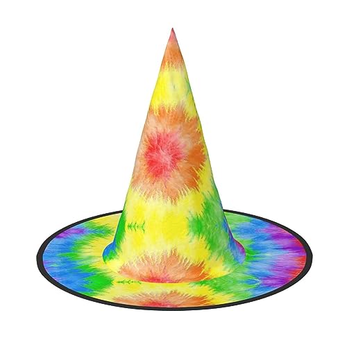 Batikdruck Halloween Hexenhut Unisex für Partys, Weihnachten, Partys, Karneval und Cosplay von Unkhtt