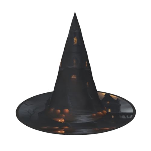 Halloween Gothic Print Halloween Hexenhut Unisex für Partys Weihnachten Partys Karneval und Cosplay Halloween Gothic Print Halloween Hexenhut Unisex für Partys Weihnachten Partys Karneval und Cosplay von Unkhtt