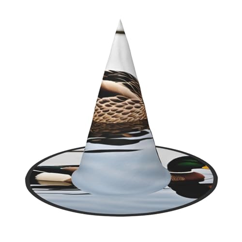 Halloween-Hexenhut mit Entenmuster, Unisex, für Partys, Weihnachten, Partys, Karneval und Cosplay Halloween-Hexenhut mit Entenmuster, Unisex, für Partys, Weihnachten, Partys, Karneval und Cosplay von Unkhtt