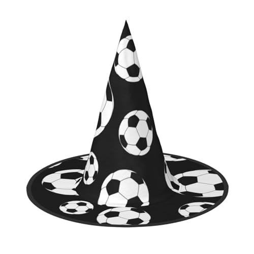 Hexenhut mit Fußball-Aufdruck, Unisex, für Partys, Weihnachten, Partys, Karneval und Cosplay Hexenhut mit Fußball-Aufdruck, Unisex, für Partys, Weihnachten, Partys, Karneval und Cosplay von Unkhtt