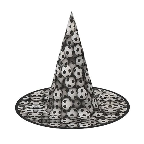 Hexenhut mit Fußball-Meeresaufdruck, Unisex, für Partys, Weihnachten, Partys, Karneval und Cosplay Hexenhut mit Fußball-Meeresaufdruck, Unisex, für Partys, Weihnachten, Partys, Karneval und Cosplay von Unkhtt