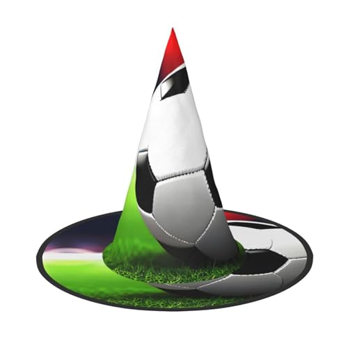 Hexenhut mit Fußball-Motiv, Unisex, für Partys, Weihnachten, Partys, Karneval und Cosplay Hexenhut mit Fußball-Motiv, Unisex, für Partys, Weihnachten, Partys, Karneval und Cosplay von Unkhtt