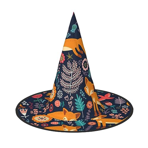 Hexenhut mit Katzendruck, Halloween, Unisex, für Partys, Weihnachten, Partys, Karneval und Cosplay Hexenhut mit Katzendruck, Halloween, Unisex, für Partys, Weihnachten, Partys, Karneval und Cosplay von Unkhtt
