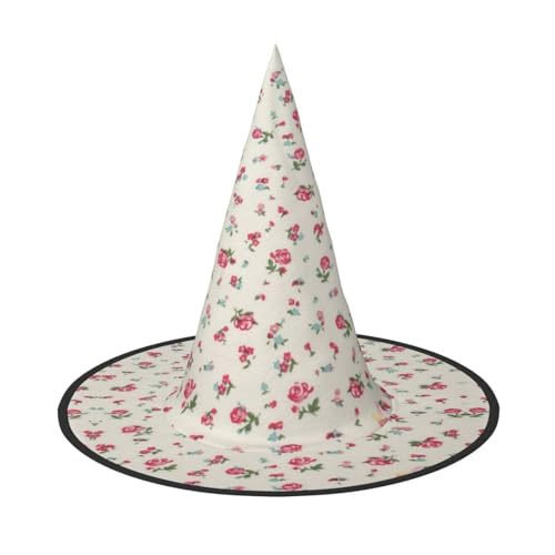 Niedlicher roter Kirsch-Druck, Halloween-Hexenhut, Unisex, für Partys, Weihnachten, Partys, Karneval und Cosplay von Unkhtt