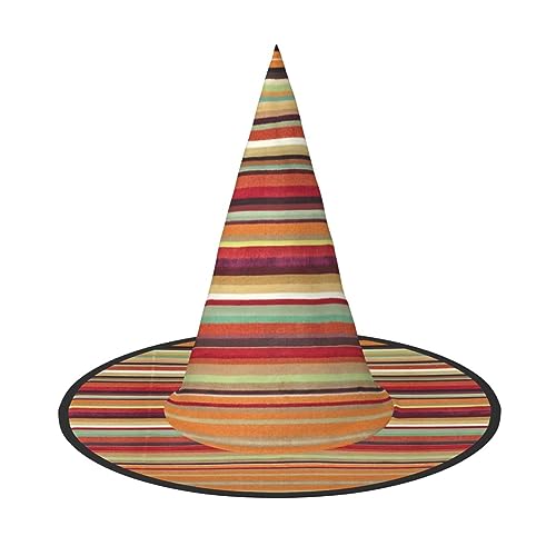 Regenbogen Druck Halloween Hexenhut Unisex für Partys Weihnachten Party Karneval und Cosplay von Unkhtt