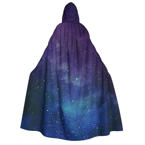 Universum mit Sternen und Galaxie, interstellarer Druck, Kapuzenumhang, Herren, Damen, Teenager, Kinder, für Karneval, Kostümpartys, Halloween, Cosplay von Unkhtt