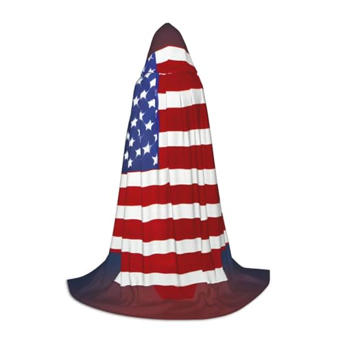 Unkhtt Baseball-Umhang mit amerikanischer Flagge, für Herren, Damen, Teenager, Kinder, für Karneval, Kostümpartys, Halloween, Cosplay Unkhtt Baseball-Umhang mit amerikanischer Flagge, für Herren, Damen, Teenager, Kinder, für Karneval, Kostümpartys, Halloween, Cosplay von Unkhtt